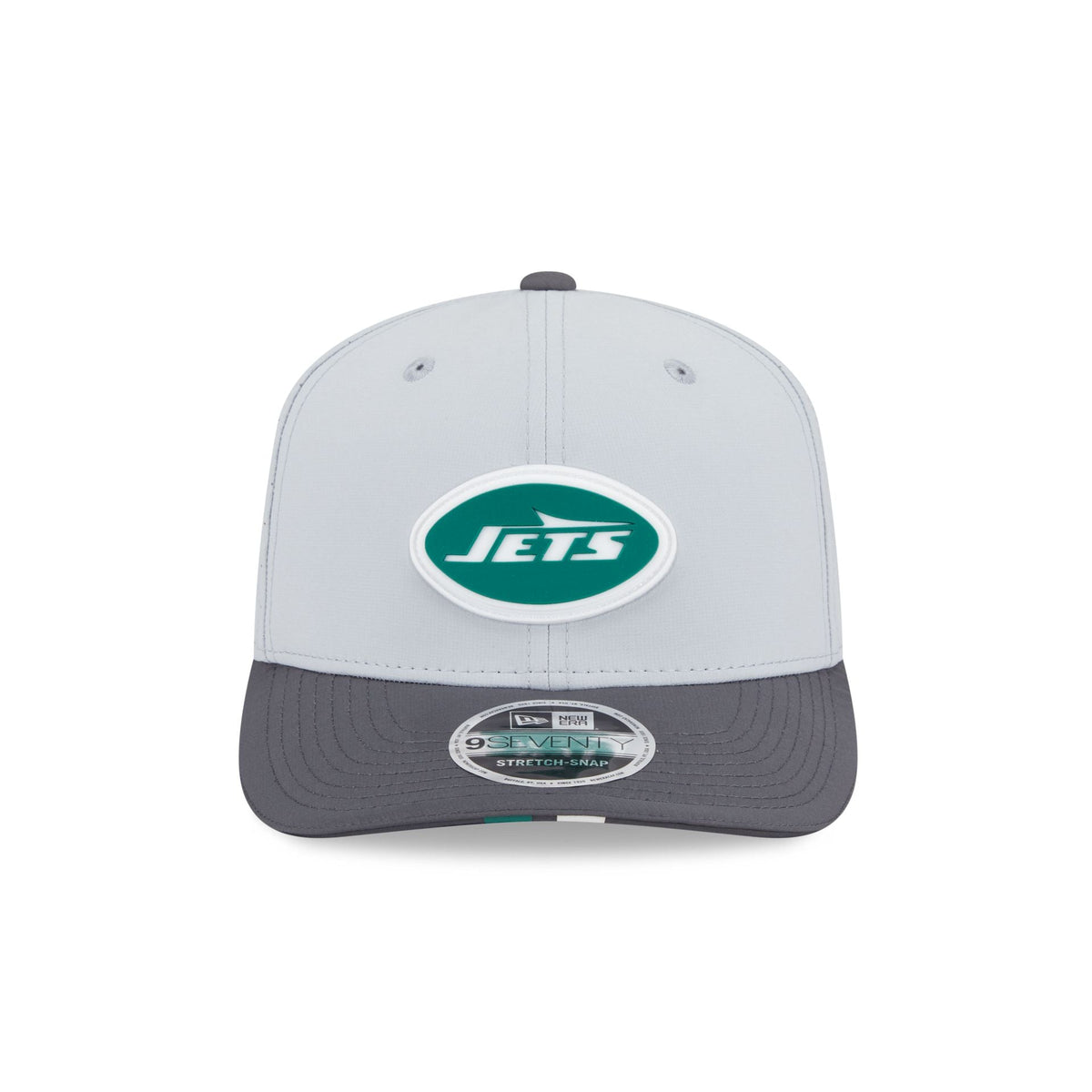 New York Jets 2025 Training Gray 9SEVENTY Stretch-Snap Hat