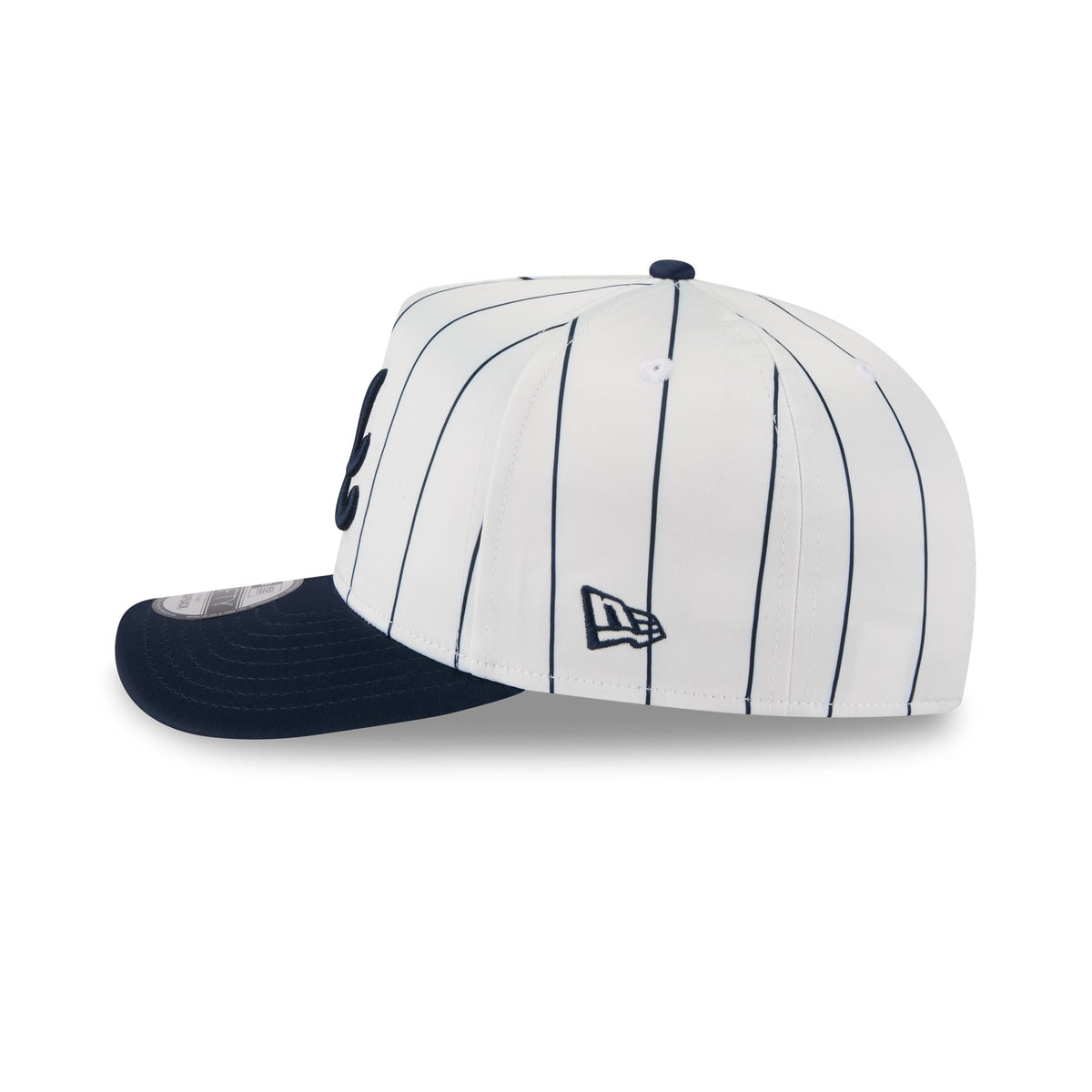 Atlanta Braves Satin Pinstripe 9FIFTY A-Frame Snapback Hat