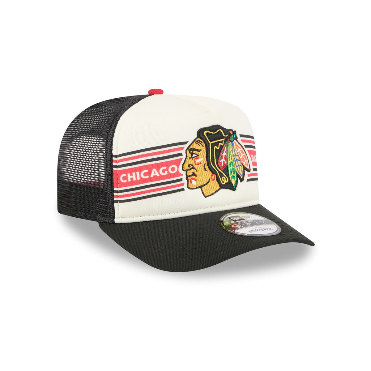 Chicago Blackhawks Banner 9FIFTY A-Frame Trucker Hat