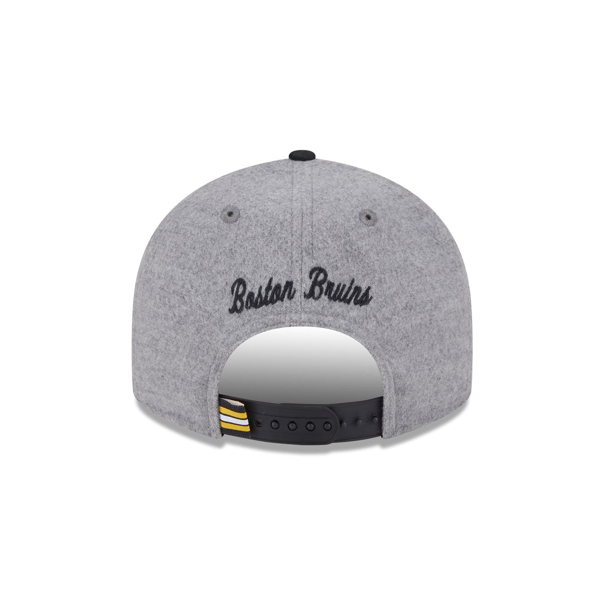 Boston Bruins Heather Gray Wool Low Profile 9FIFTY Snapback Hat
