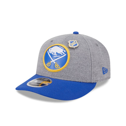 Buffalo Sabres Heather Gray Wool Low Profile 9FIFTY Snapback Hat