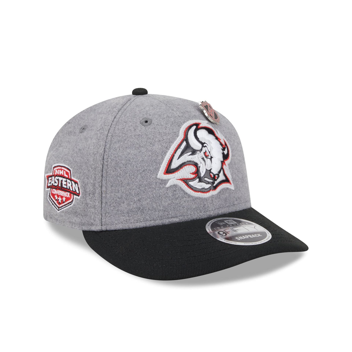 Buffalo Sabres Alternate Heather Gray Wool Low Profile 9FIFTY Snapback Hat