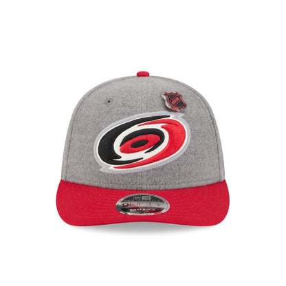 Carolina Hurricanes Heather Gray Wool Low Profile 9FIFTY Snapback Hat