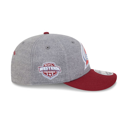 Colorado Avalanche Heather Gray Wool Low Profile 9FIFTY Snapback Hat