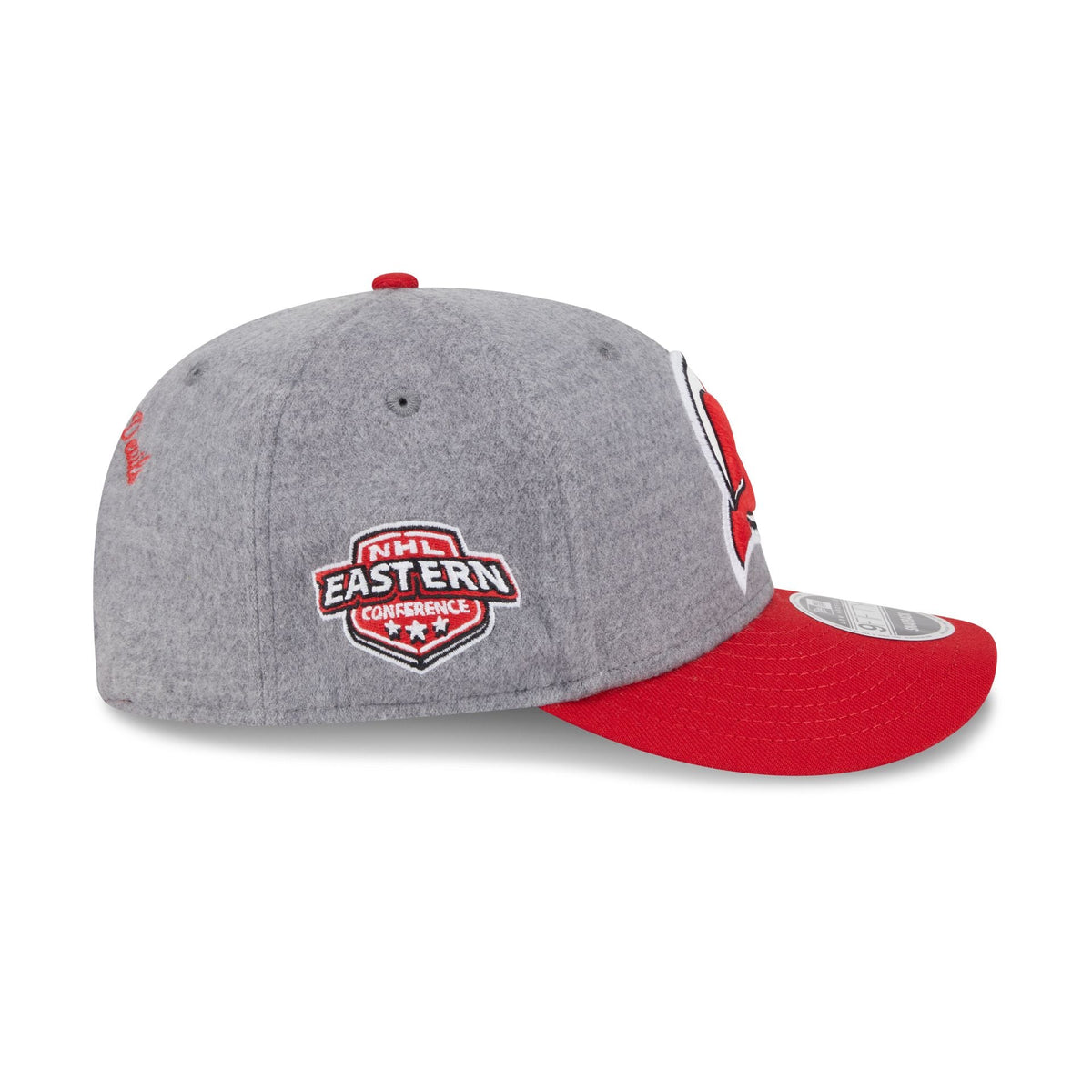 New Jersey Devils Heather Gray Wool Low Profile 9FIFTY Snapback Hat