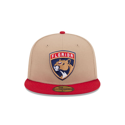 Florida Panthers Camel 59FIFTY Fitted Hat
