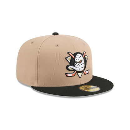 Anaheim Ducks Camel 59FIFTY Fitted Hat