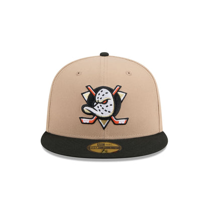 Anaheim Ducks Camel 59FIFTY Fitted Hat
