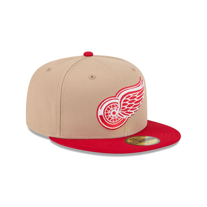 Detroit Red Wings Camel 59FIFTY Fitted Hat