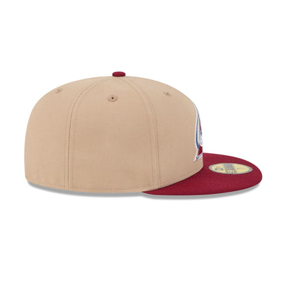 Colorado Avalanche Camel 59FIFTY Fitted Hat