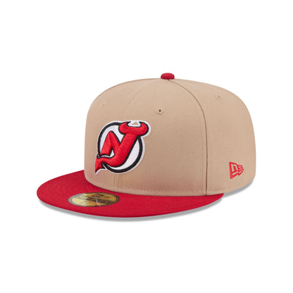 New Jersey Devils Camel 59FIFTY Fitted Hat