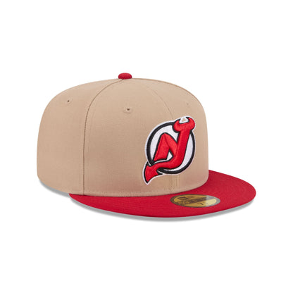 New Jersey Devils Camel 59FIFTY Fitted Hat