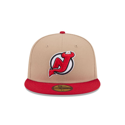 New Jersey Devils Camel 59FIFTY Fitted Hat
