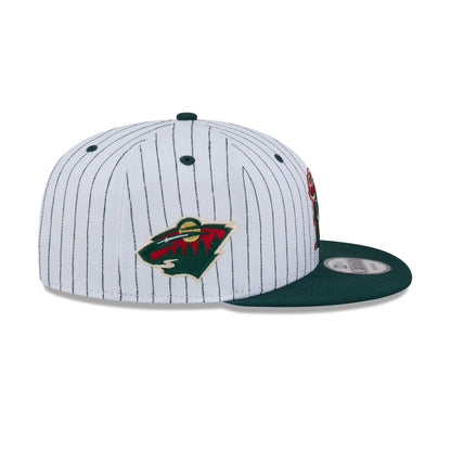 Minnesota Wild Deceptor Pinstripe 9FIFTY Snapback Hat