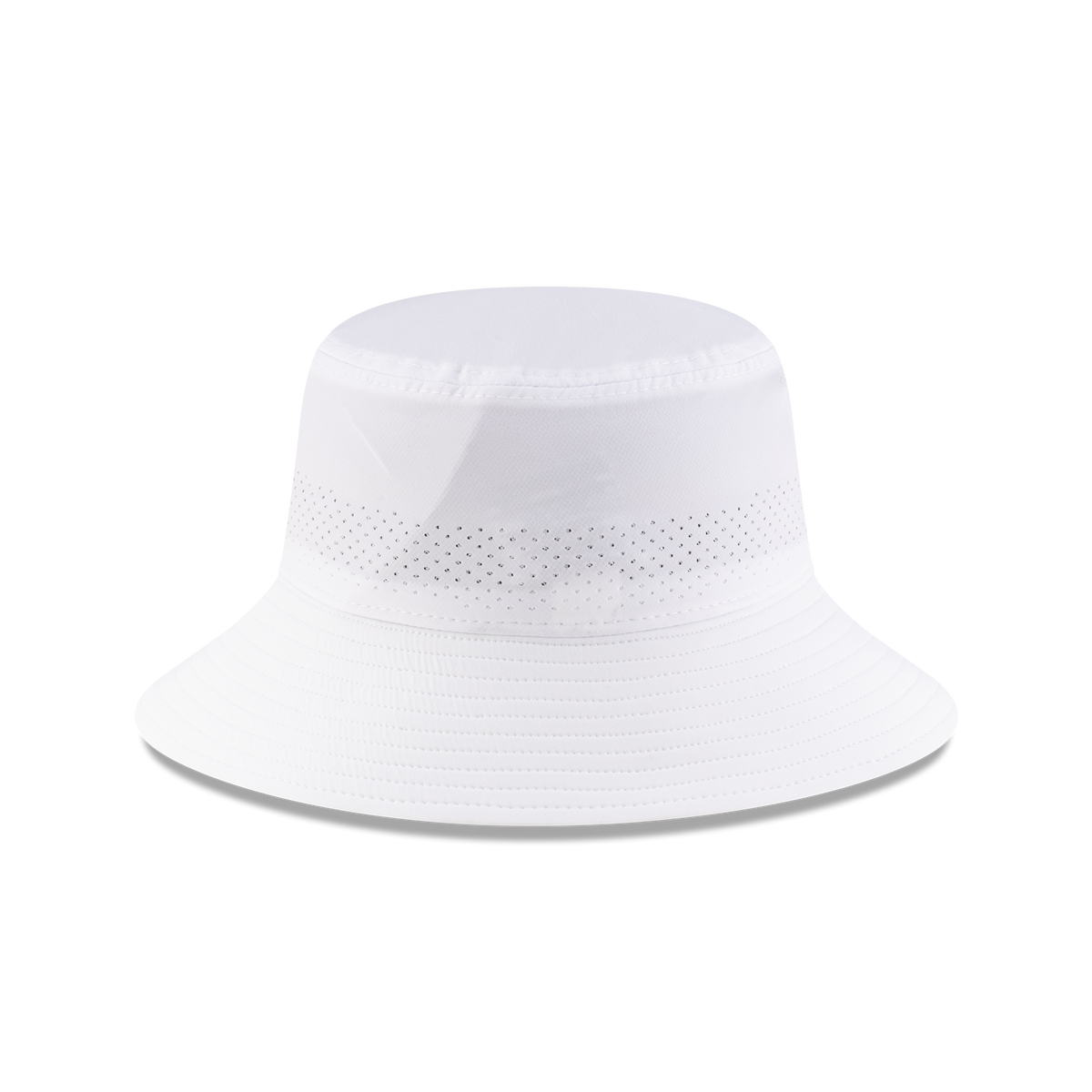 New Era Branded White Golf Stretch Bucket Hat
