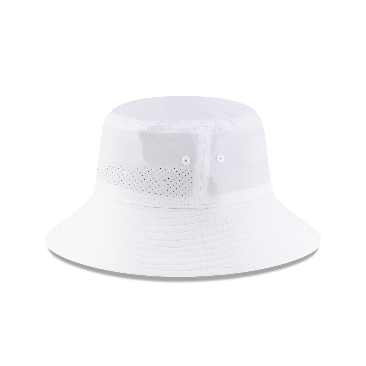 New Era Branded White Golf Stretch Bucket Hat