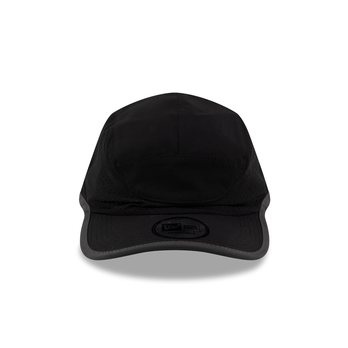New Era Branded Train Performance Black Runner Hat