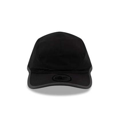 New Era Branded Train Performance Black Runner Hat