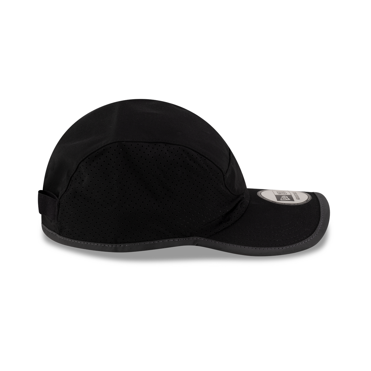 New Era Branded Train Performance Black Runner Hat