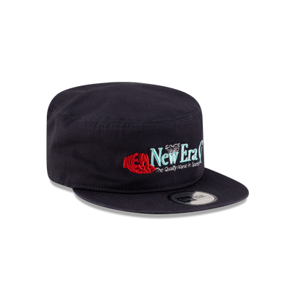 New Era Branded Navy Painter Elastic Back Hat