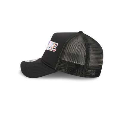 Baltimore Orioles Rainbow Wordmark 9FORTY A-Frame Trucker Hat