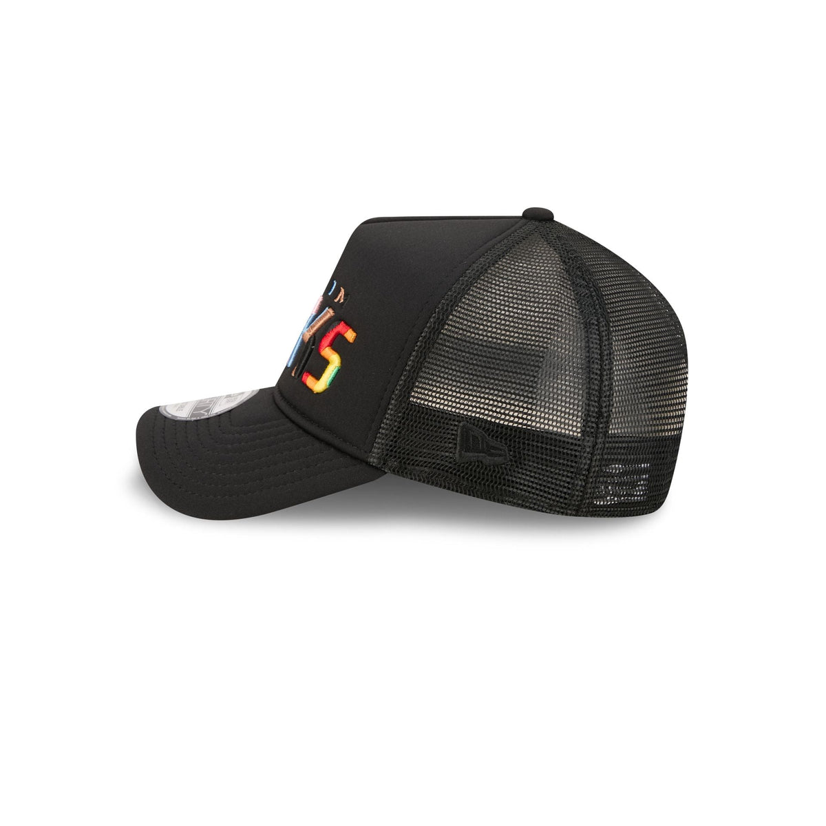 Anaheim Ducks Rainbow Wordmark 9FORTY A-Frame Trucker Hat