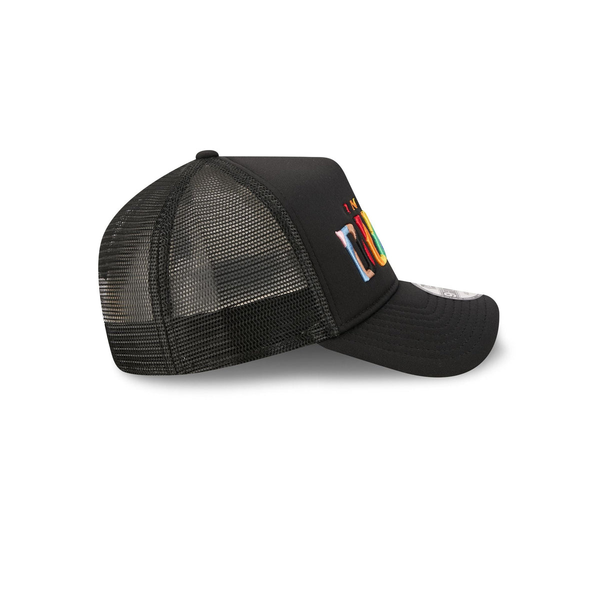 Anaheim Ducks Rainbow Wordmark 9FORTY A-Frame Trucker Hat