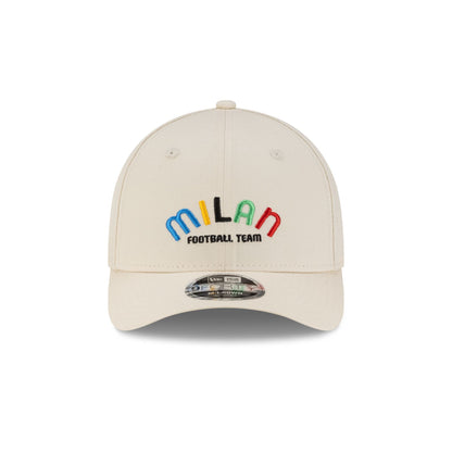 AC Milan Wordmark Chrome 9FORTY M-Crown Snapback Hat