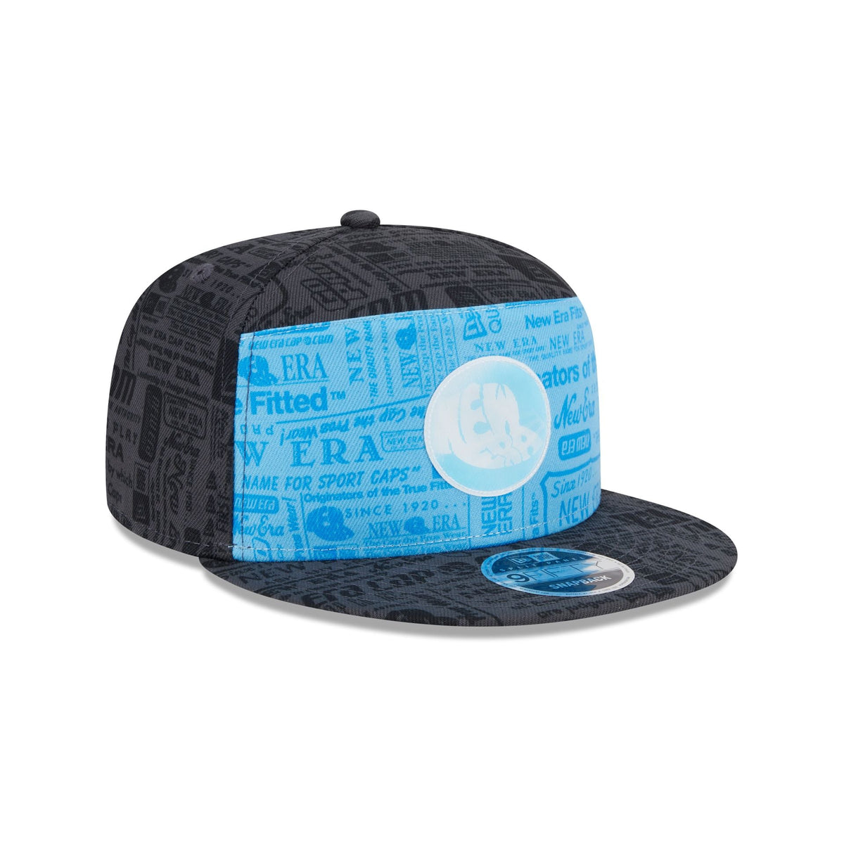 New Era Cap Cerulean Blue Split Panel 9FIFTY Snapback