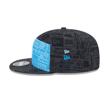 New Era Cap Cerulean Blue Split Panel 9FIFTY Snapback
