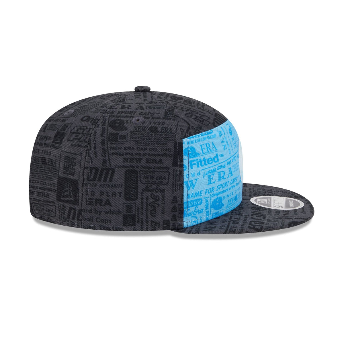 New Era Cap Cerulean Blue Split Panel 9FIFTY Snapback