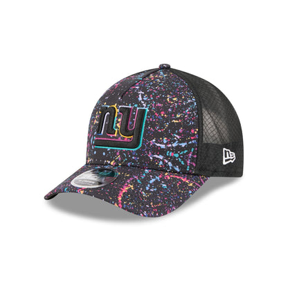 New York Giants 2025 Crucial Catch 9FORTY M-Crown A-Frame Trucker Hat