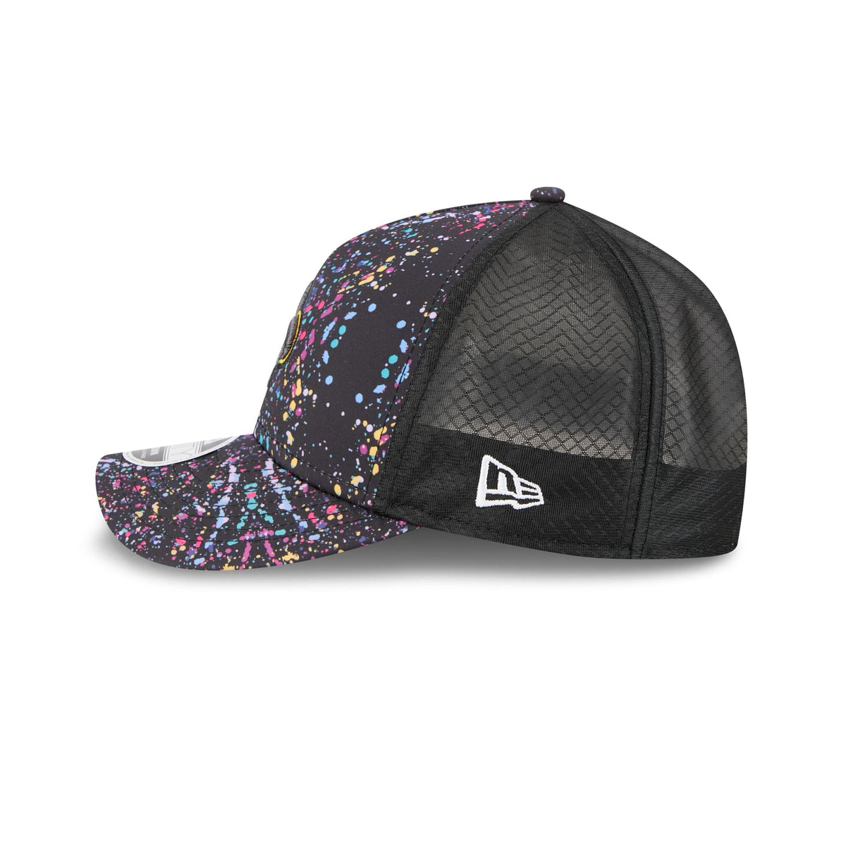 New Orleans Saints 2025 Crucial Catch 9FORTY M-Crown A-Frame Trucker Hat