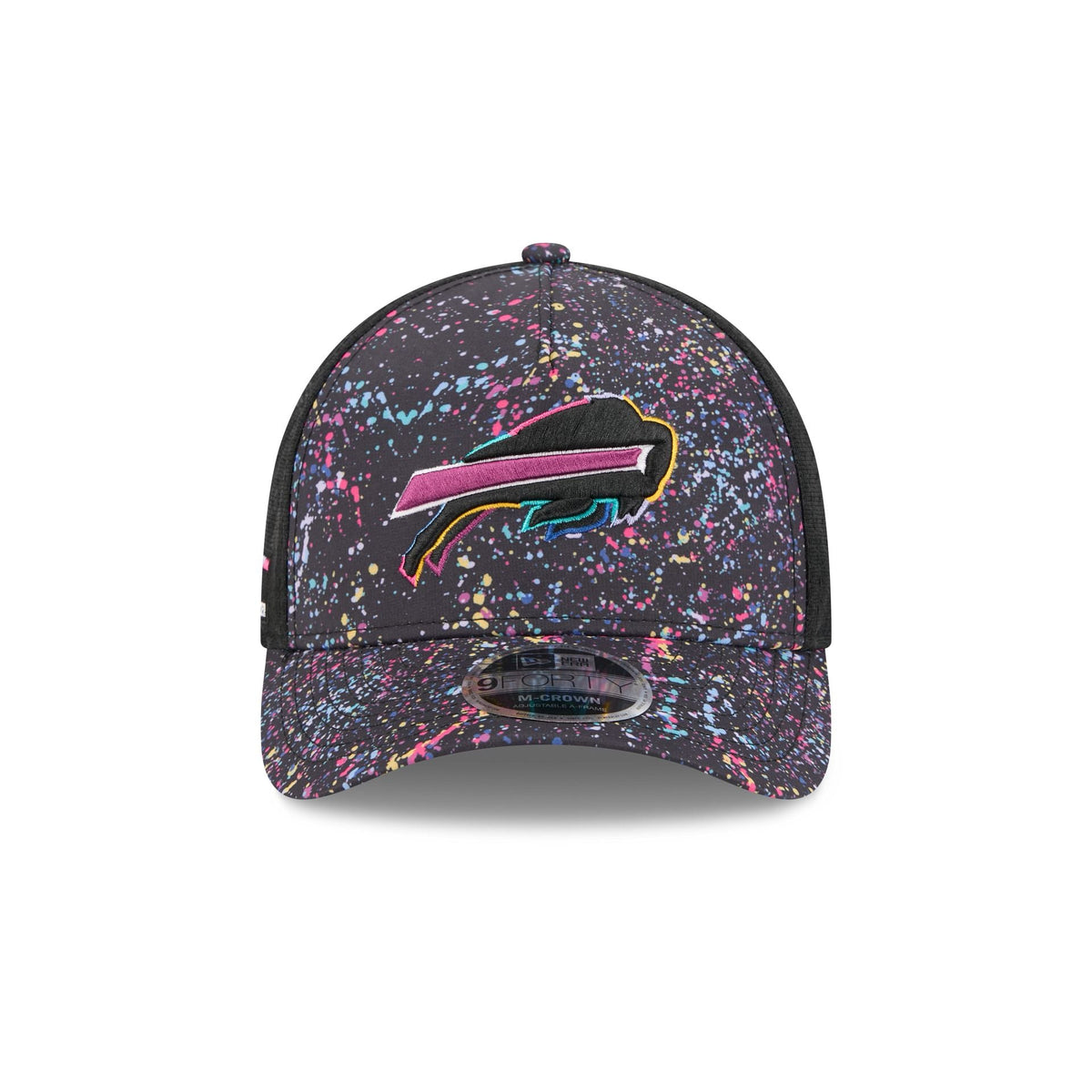 Buffalo Bills 2025 Crucial Catch 9FORTY M-Crown A-Frame Trucker Hat