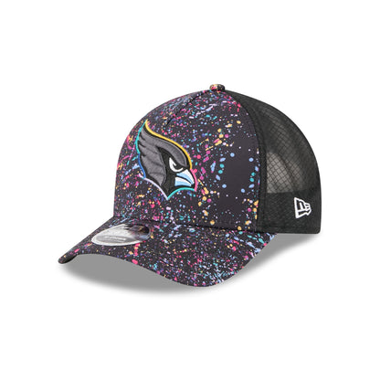 Arizona Cardinals 2025 Crucial Catch 9FORTY M-Crown A-Frame Trucker Hat