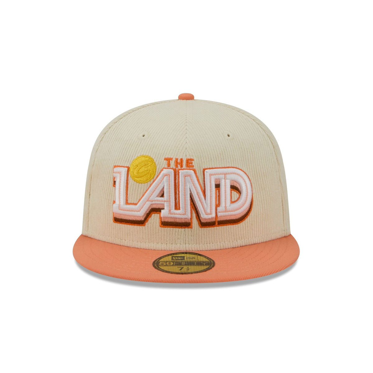 Cleveland Cavaliers 2025 City Edition Chrome White Corduroy 59FIFTY Fitted Hat