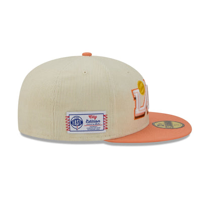 Cleveland Cavaliers 2025 City Edition Chrome White Corduroy 59FIFTY Fitted Hat