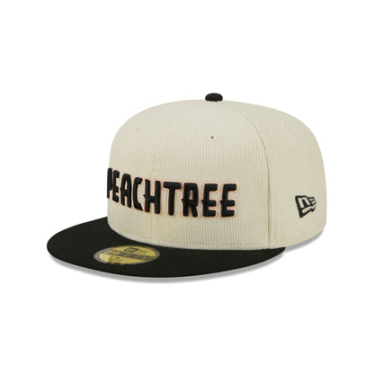 Atlanta Hawks 2025 City Edition Chrome White Corduroy 59FIFTY Fitted Hat