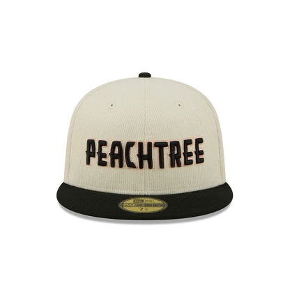 Atlanta Hawks 2025 City Edition Chrome White Corduroy 59FIFTY Fitted Hat