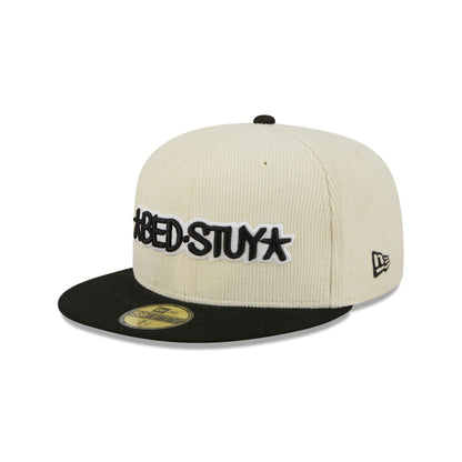 Brooklyn Nets 2025 City Edition Chrome White Corduroy 59FIFTY Fitted Hat