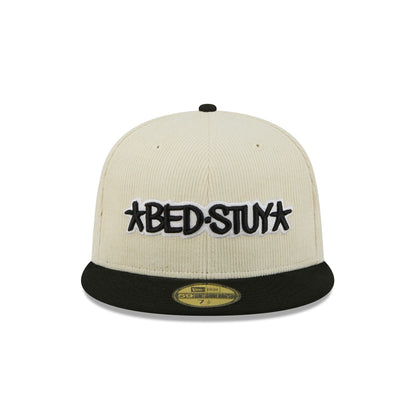 Brooklyn Nets 2025 City Edition Chrome White Corduroy 59FIFTY Fitted Hat