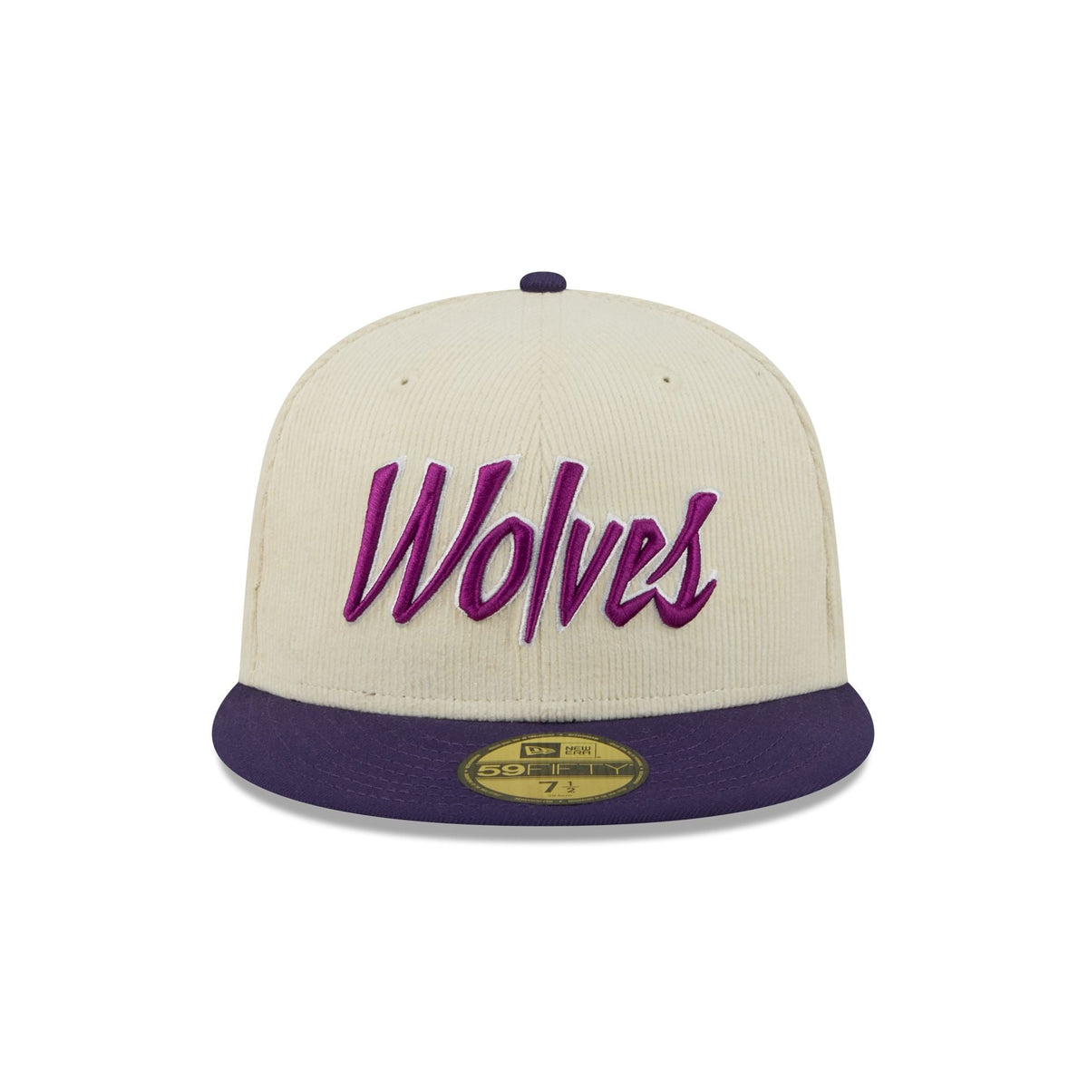 Minnesota Timberwolves 2025 City Edition Chrome White Corduroy 59FIFTY Fitted Hat