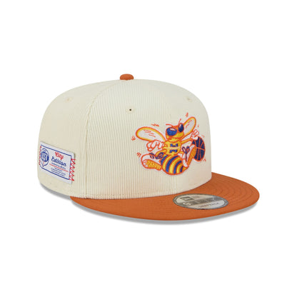 Charlotte Hornets 2025 City Edition Chrome White Corduroy 9FIFTY Snapback Hat