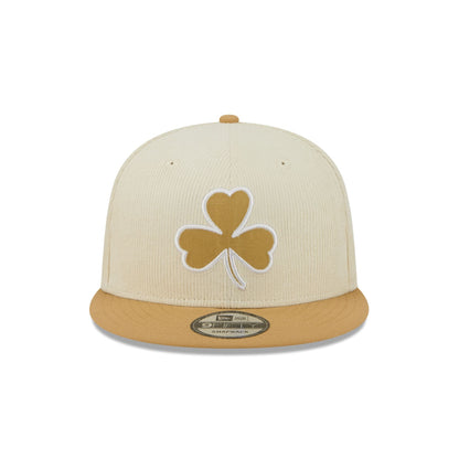 Boston Celtics 2025 City Edition Chrome White Corduroy 9FIFTY Snapback Hat
