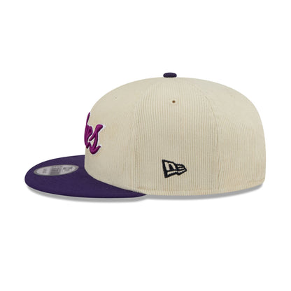 Minnesota Timberwolves 2025 City Edition Chrome White Corduroy 9FIFTY Snapback Hat