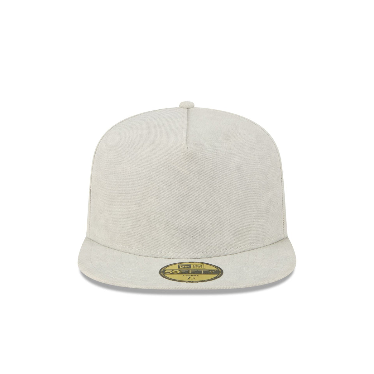 New Era Cap Washed Twill Light Biege 59FIFTY A-Frame Fitted Hat