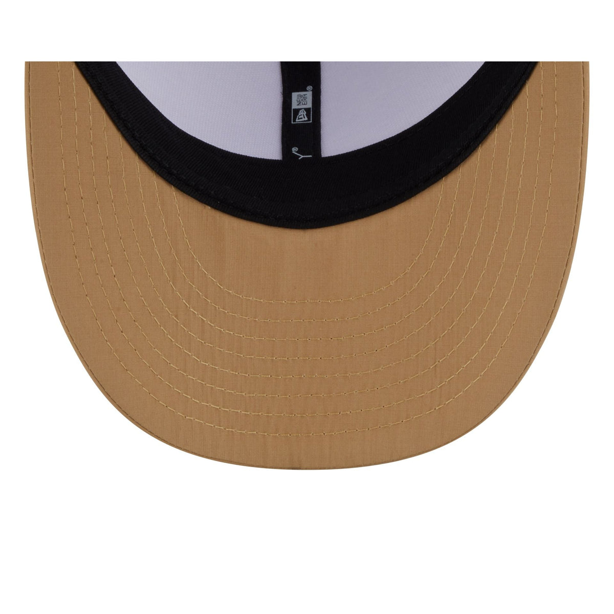 New Era Cap Cotton Nylon Tan Visor Low Profile 59FIFTY Fitted Hat