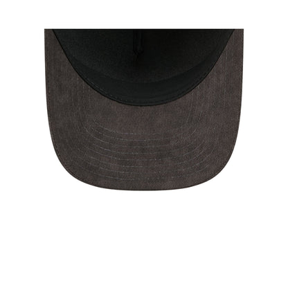 New Era Cap Washed Twill Black 9FORTY M-Crown A-Frame Adjustable Hat