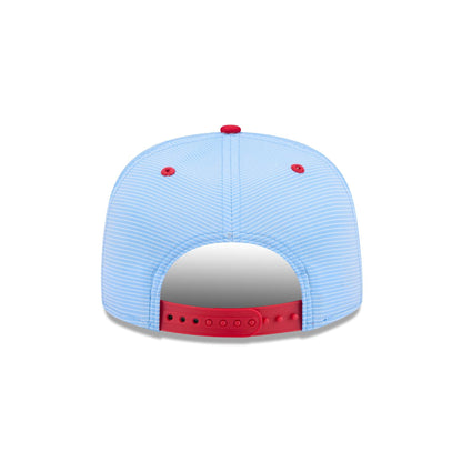 Atlanta Braves Pinstripe Ripstop 9FIFTY A-Frame Snapback Hat