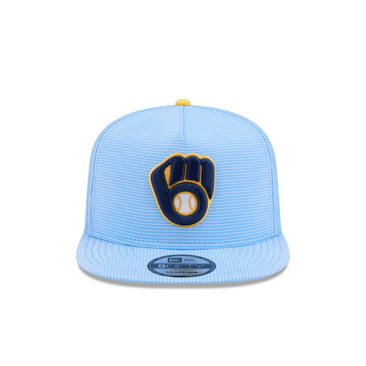 Milwaukee Brewers Pinstripe Ripstop 9FIFTY A-Frame Snapback Hat